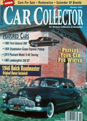 CAR COLLECTOR 1998 OCT - '63 GALAXIE, LAMBO 350 GT